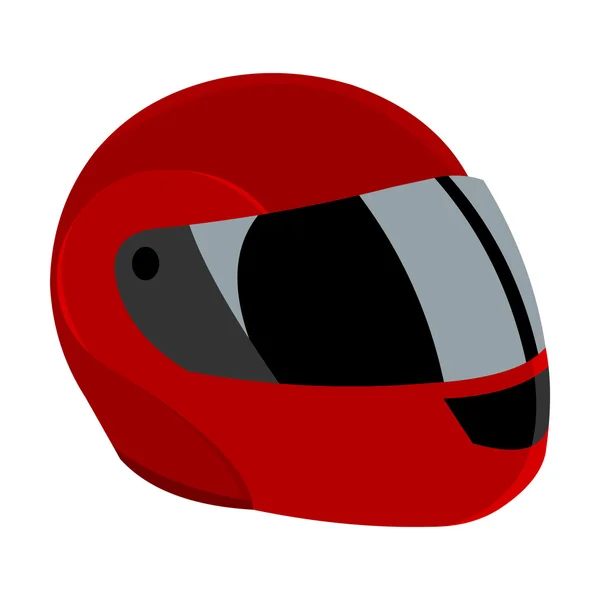 Moto casco icona cartone animato. Singola icona dello sport dal grande fitness, sano, set di allenamento . — Vettoriale Stock