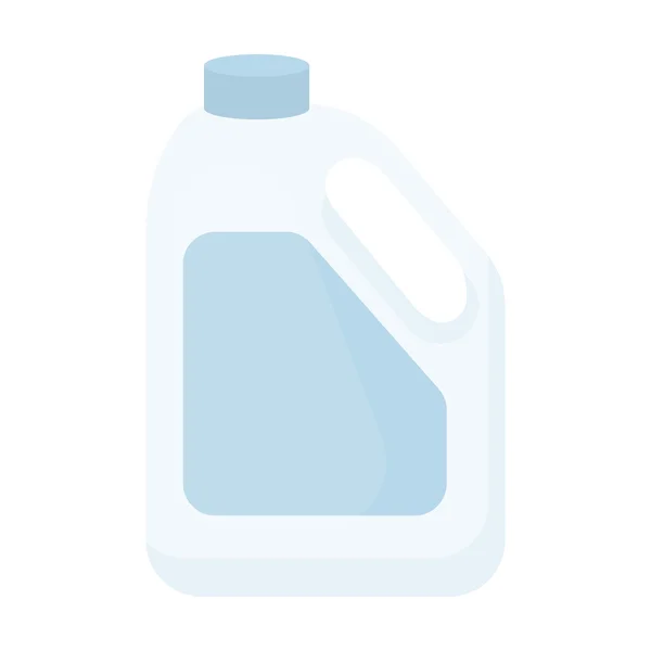 병 우유 아이콘 만화입니다. 큰 우유 세트에서 단일 바이오, 에코, 유기농 제품 아이콘. — 스톡 벡터