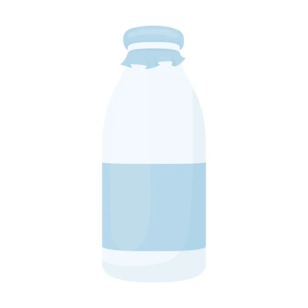 Fles melk pictogram cartoon. Één bio, eco, biologisch product icoon uit de grote melkset. — Stockvector