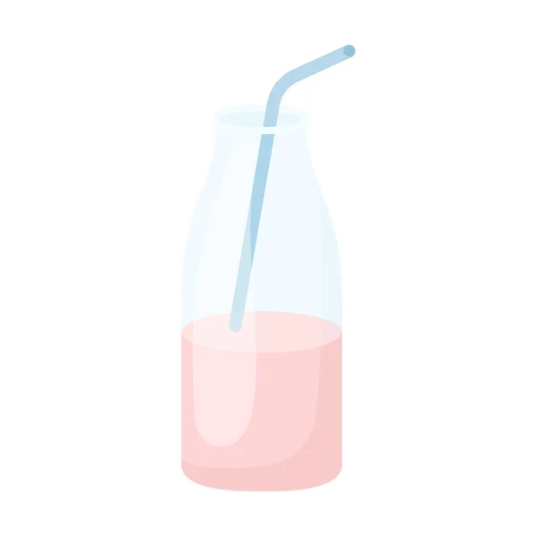 Liquid yogurt icon cartoon. Single bio, eco, organic product icon from the big milk set. — Stock Vector