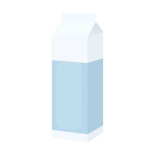 Melk vak pictogram cartoon. Enkele bio, eco, biologische product icoon uit de grote melk set. — Stockvector