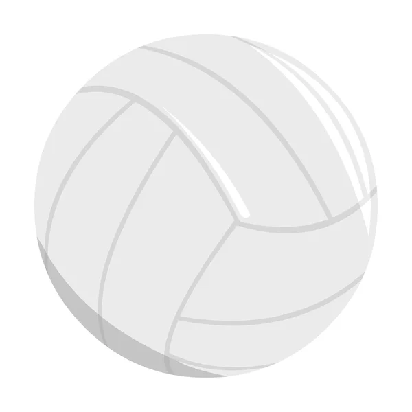 Волейбольний м'яч мультфільм. Єдиний спортивний значок з великої фітнесу, здоровий, тренувальний набір . — стоковий вектор