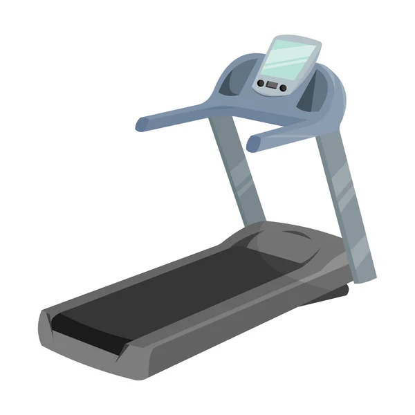 跑步机图标卡通。从大的健身，身体健康，锻炼组单项体育图标. — 图库矢量图片
