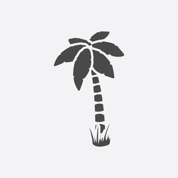 Palm vector icon in black simple style for web — Stock Vector