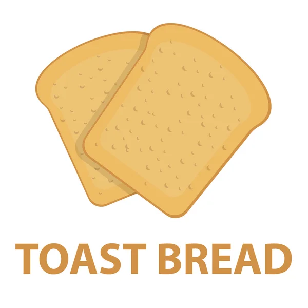 웹 및 모바일용 벡터 일러스트레이션의 토스트 빵 아이콘 — 스톡 벡터