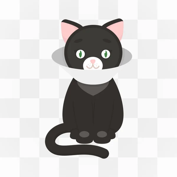 Cat sick icon cartoon. Одна икона большой тематической коллекции кошек . — стоковый вектор