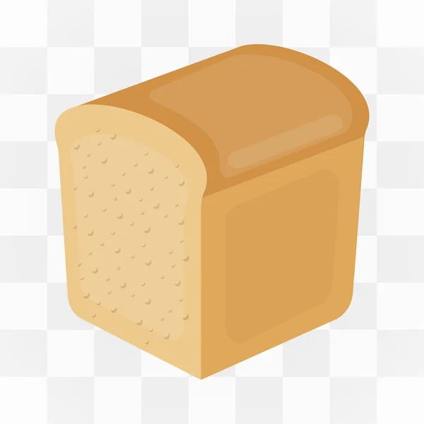 Icono de pan estilo de dibujos animados. Un icono de una gran colección de comestibles . — Vector de stock