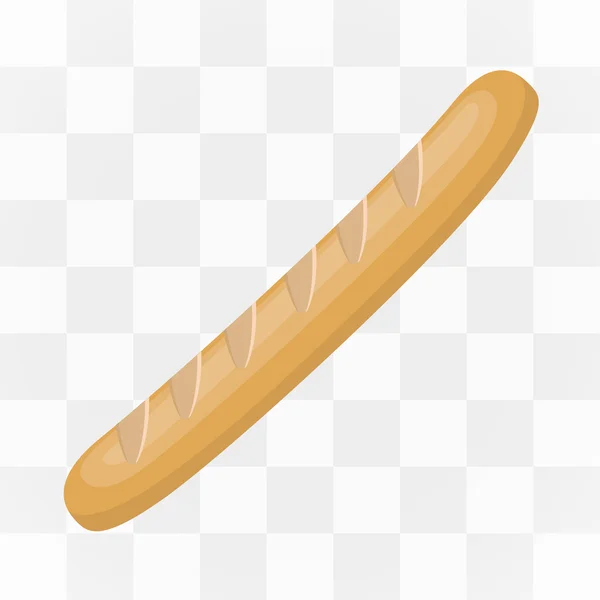 Baguette-Ikone im Comic-Stil. eine Ikone einer großen Lebensmittelkollektion. — Stockvektor