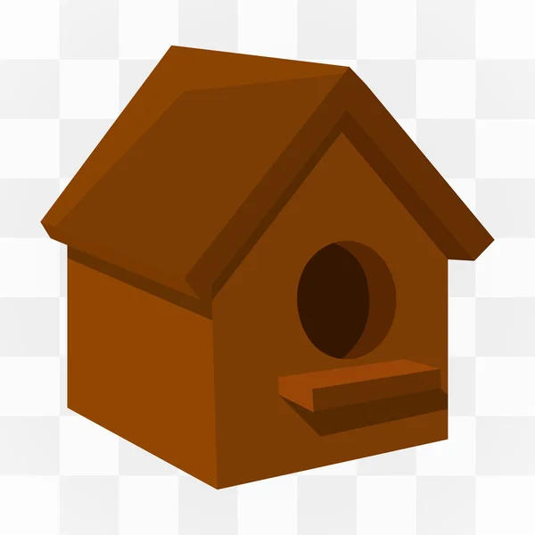 Birdhouse icon cartoon style. One icon of a large farm, gardening collection. — Stock Vector