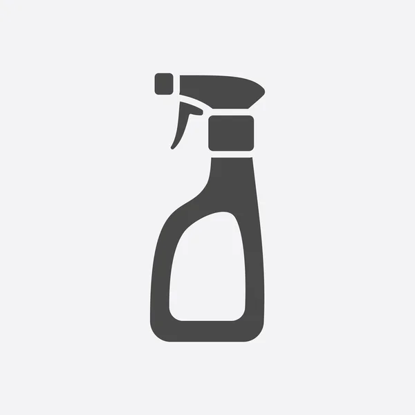 Nettoyant spray icône noire. Illustration pour web et mobile design . — Image vectorielle