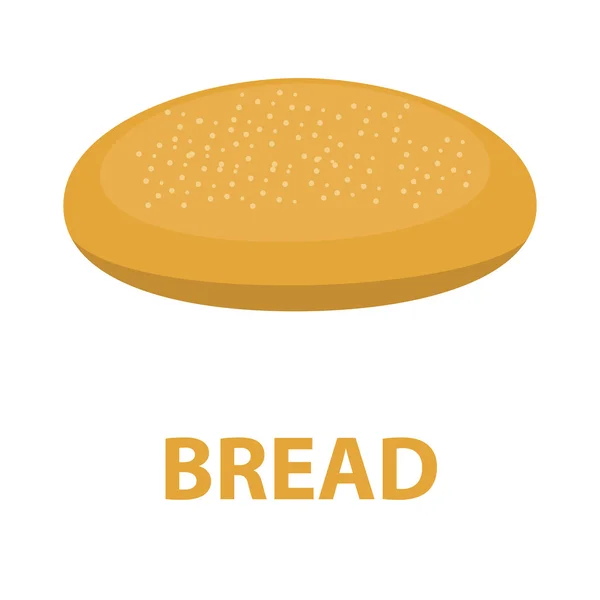 Bread icon of vector illustration for web and mobile — Stock Vector