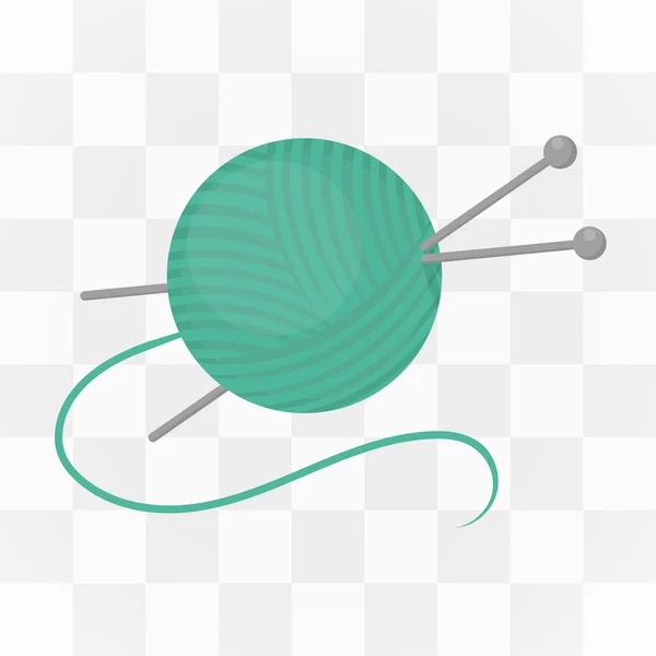 Yarn and needles icon cartoon style. One icon of a large tailoring collection. — Stock vektor