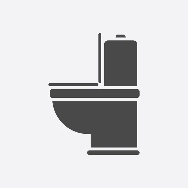 WC icono de inodoro de ilustración vectorial para web y móvil — Archivo Imágenes Vectoriales