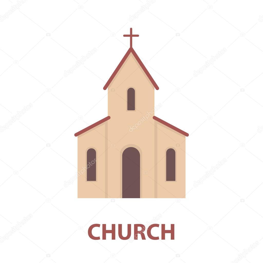 Church icon of vector illustration for web and mobile