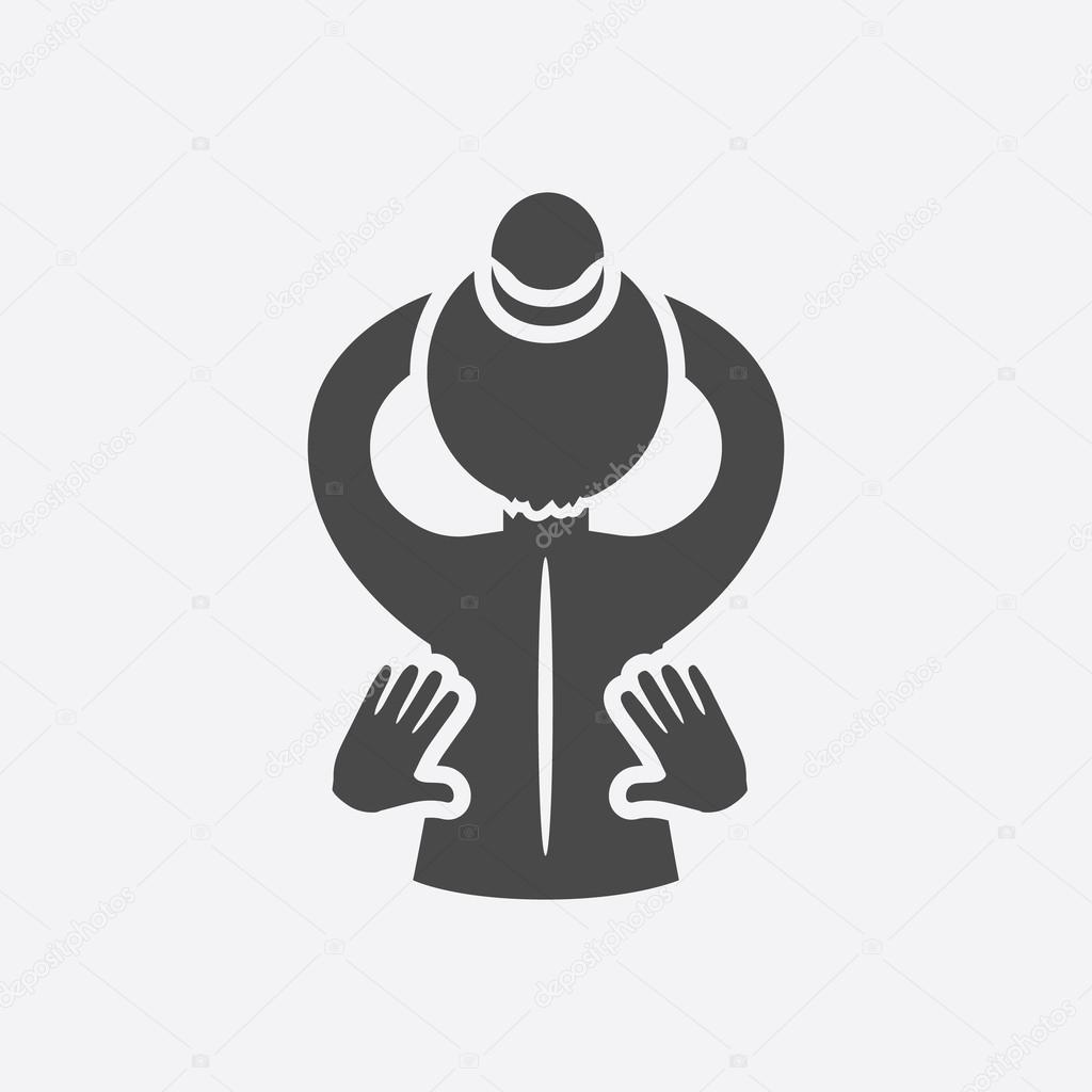 Massage icon of vector illustration for web and mobile