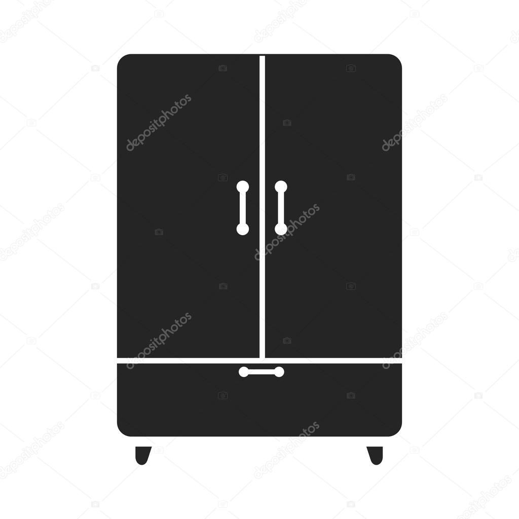 Kast pictogram zwarte eenvoudige stijl. Een pictogram van een grote ... Kast pictogram zwarte eenvoudige stijl. Een pictogram van een grote ...