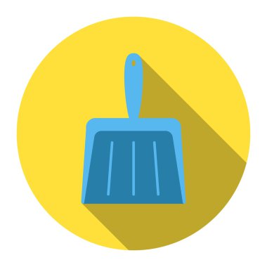 Faraş düz simgesi. Gösterim amacıyla web ve mobil tasarım.