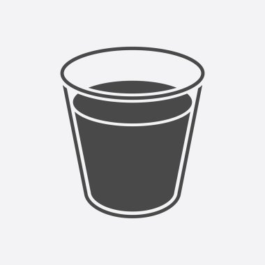 Cam süt simge siyah. Tek biyo, Eko, büyük süt kümesinden organik ürün simgesi.