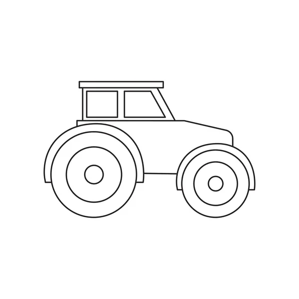 Icône tracteur d'illustration vectorielle pour web et mobile — Image vectorielle