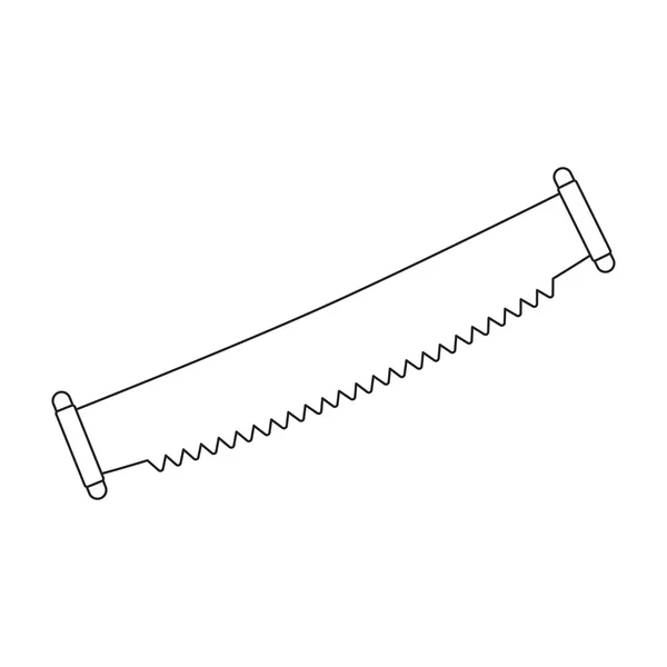 Såg vektor ikonen i linjestil för webben — Stock vektor