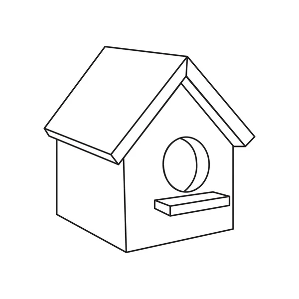 Ícone de Birdhouse de ilustração vetorial para web e mobile — Vetor de Stock