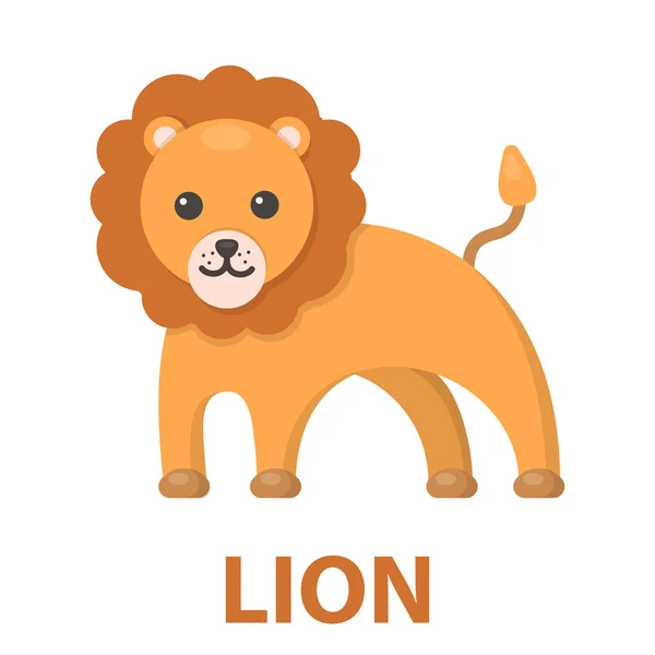 Lion karikatura ikony. Ilustrace pro web a mobilní design. — Stockový vektor