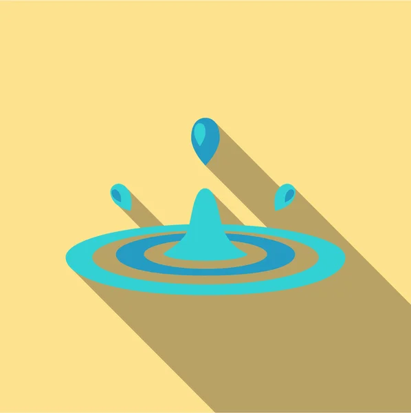 Waterdruppel icoon van vectorillustratie voor web en mobiel — Stockvector