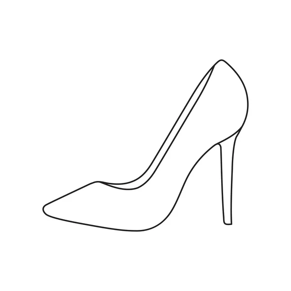 Chaussures de mariée icône de l'illustration vectorielle pour le web et mobile — Image vectorielle