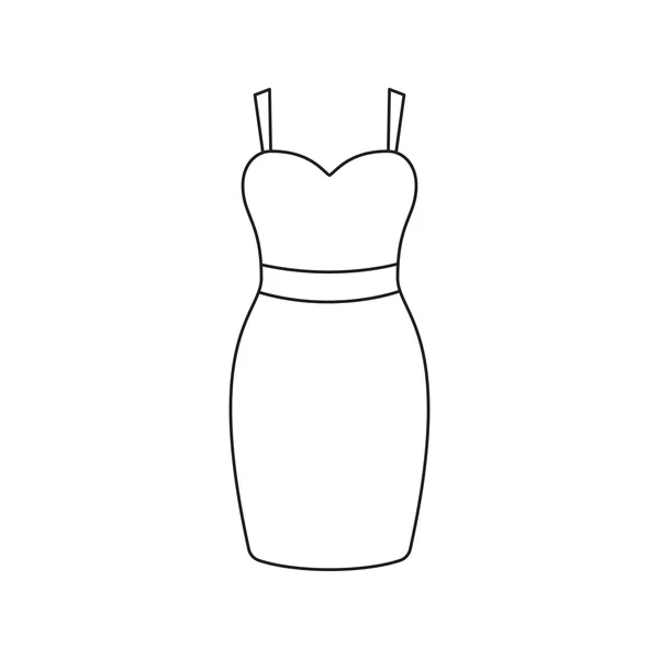 Icono de vestido de ilustración vectorial para web y móvil — Vector de stock