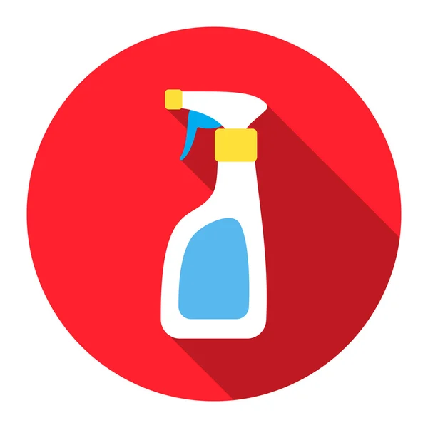 Schonere spray platte pictogram. Illustratie voor het web en mobiele apparatuur. — Stockvector