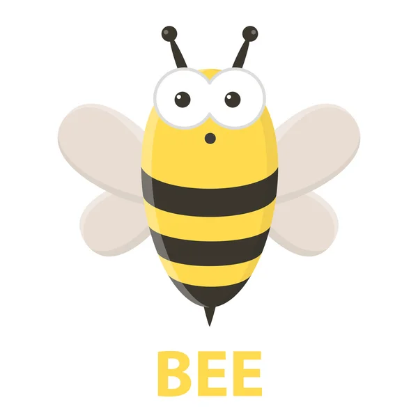 Икона пчелиных мультфильмов. Иллюстрация для веб и мобильного дизайна . — стоковый вектор