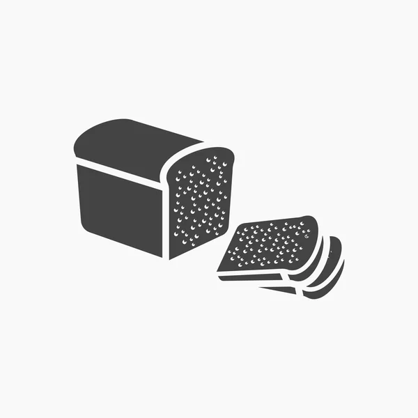 Ikona chléb vektorové ilustrace pro web a mobilní — Stockový vektor