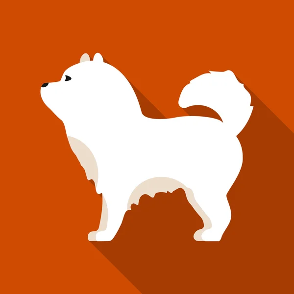 Chow-chow vector icon in flat style for web — Stock Vector