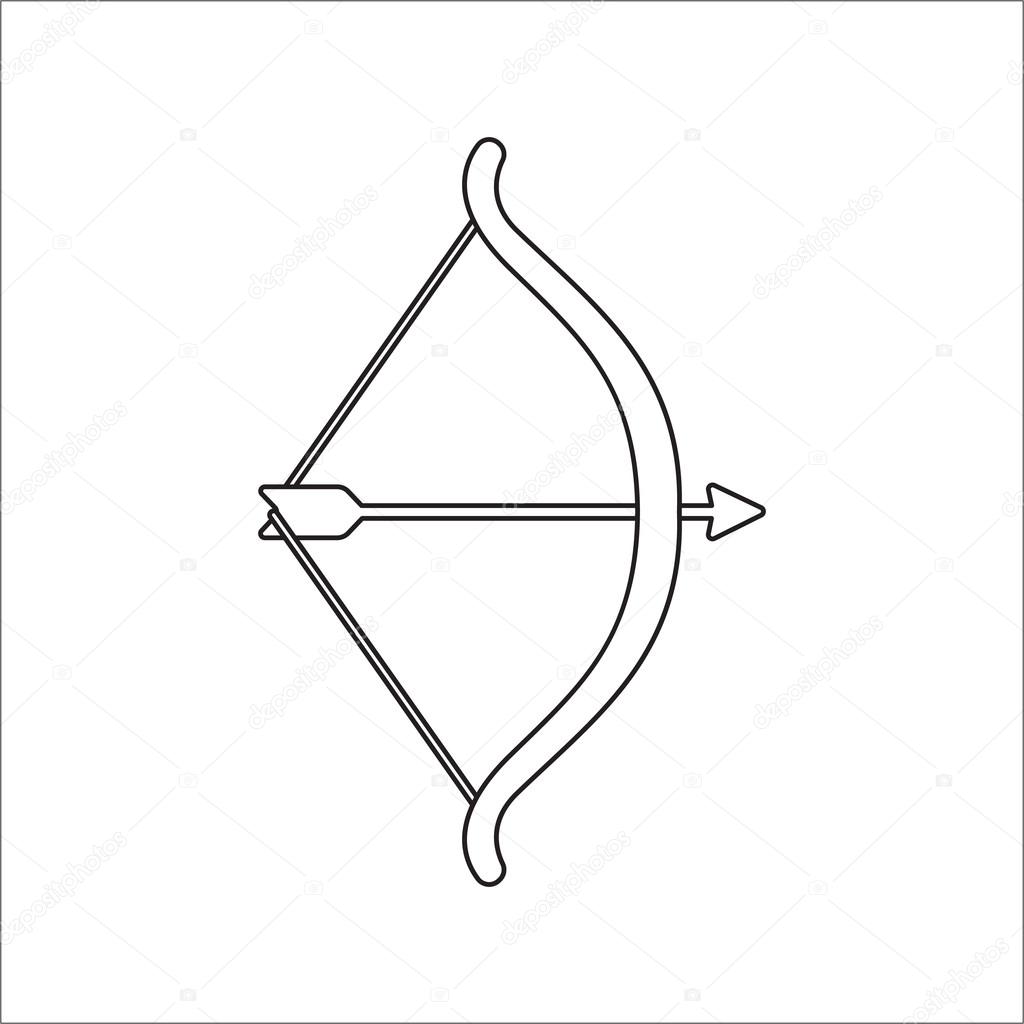 Icono de arco Cupido de ilustración vectorial para web y móvil Vector de  stock por ©PandaVector 120905866