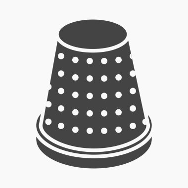 Yüksük simge vektör çizim için web ve hareket eden