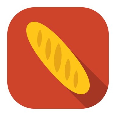 Ekmek simge vektör çizim için web ve hareket eden