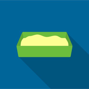 Web ve mobil için vektör çizim çöp kutusu simgesini