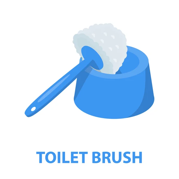 Bürste für Toilette Cartoon-Symbol. Illustration für Web- und Mobildesign. — Stockvektor