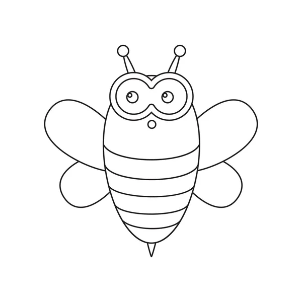 Значок линии пчёл. Иллюстрация для веб и мобильного дизайна . — стоковый вектор