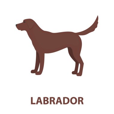 Labrador vektör simge karikatür tarzı web için