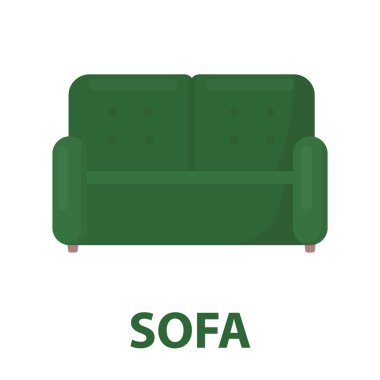 Kanepe simge vektör çizim için web ve hareket eden