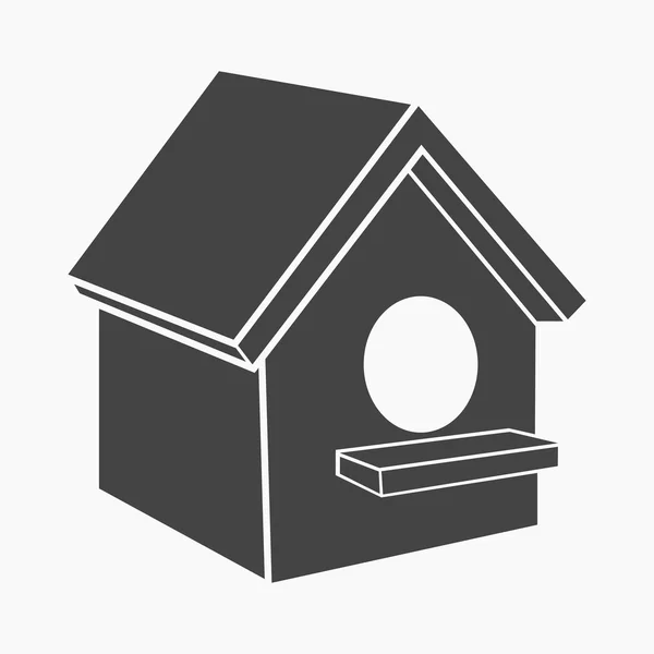 Icône Birdhouse d'illustration vectorielle pour web et mobile — Image vectorielle