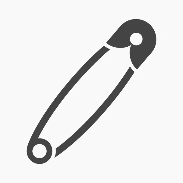 Icono de pin de seguridad de ilustración vectorial para web y móvil — Vector de stock