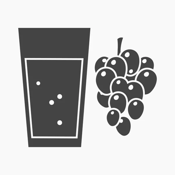 Ícone de suco de uva de ilustração vetorial para web e mobile —  Vetores de Stock