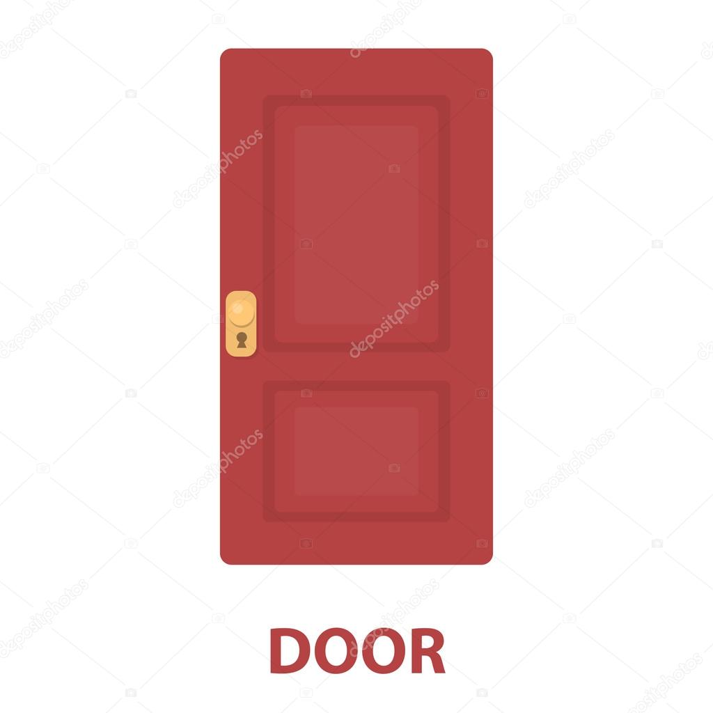 Door icon of vector illustration for web and mobile