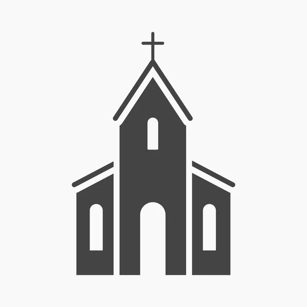 Icono de la iglesia de la ilustración vectorial para web y móvil — Vector de stock