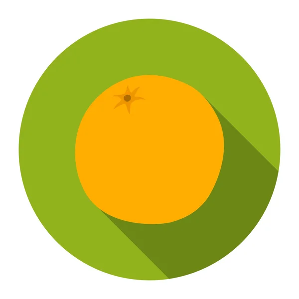 Oranje pictogram cartoon. Singe fruit icoon uit de voedsel-set. — Stockvector