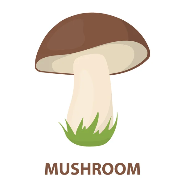 Mushroom vector icono en estilo de dibujos animados para la web — Archivo Imágenes Vectoriales