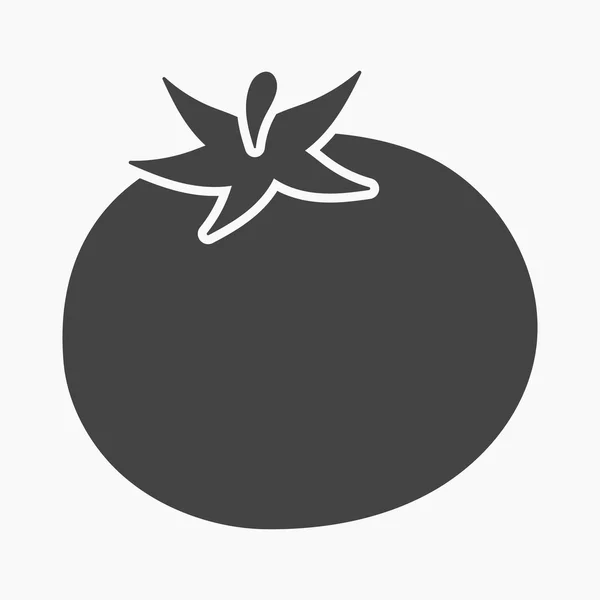 Rajčatový karikatura ikony. Připálit zeleninu ikonu ze sady potravin eco. — Stockový vektor