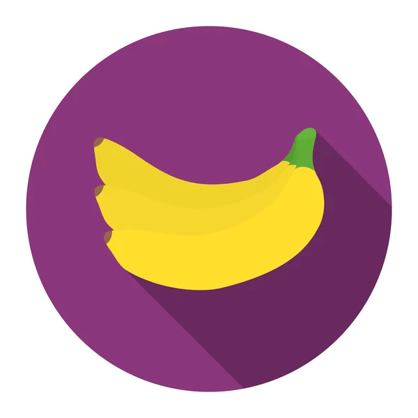 Desenhos animados de ícone de banana. Ícone de frutas Singe do conjunto de alimentos . — Vetor de Stock